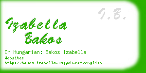 izabella bakos business card